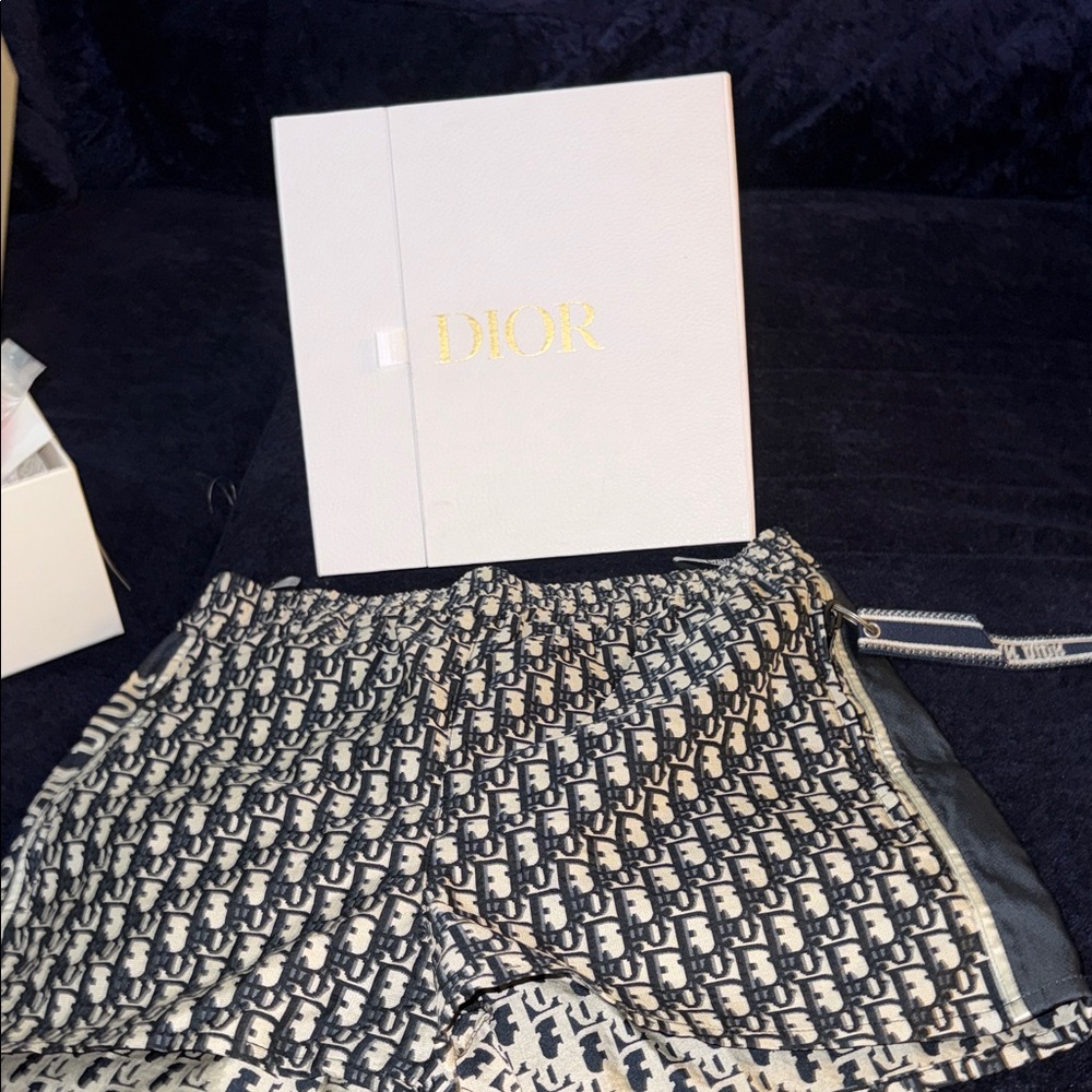 Dior Monogram shorts in Navy and White